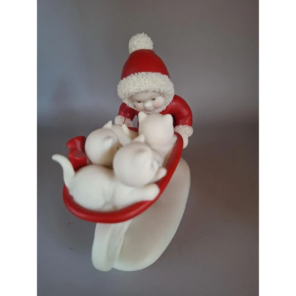 Snow Babies Department 56 Babies on the farm, Kitten Courier